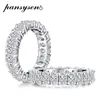 22 Stück Oval 3x5MM Erstellt Moissanit Diamant Hochzeit Verlobung Paar Ringe für Frauen Männer Großhandel Edlen Schmuck Ring Cluster
