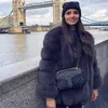 Sonbahar Kış Kürk Kadın Giysileri Yüksek Kalite Faux Palto Artı Boyutu Kalınlaşmak Sıcak Uzun Coats Kadın 211220