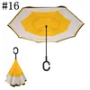 Inverted Umbrellas With C Handle Double Layer Inside Out Windproof Beach Reverse Folding Sunny Rainy Umbrella WLL554-3