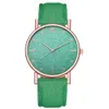 Ladies Watch Fashion Klockor Casual Quartz Rörelse Rostfritt Stål Kvinnor Armbandsur Color3