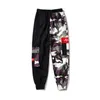 2021 Färg Camo Cargo Pant Mens Baggy Cotton Trousers Hip Hop Harem Casual Hiphop High Fashion Street Male Streetwear Jogger Y0927