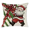 Décorations De Noël Navidad 2021 Série Lin Coussin Taie D'oreiller Adornos De Home Decor