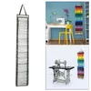 Vinyl Roll Holder Storage Rack Wall Mount Craft Organizer Partitions Hanging Pocket Behind The Door 211112