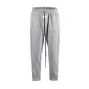 Men's Pants QoolXCWear High Quality Sweatpants Side Snap Button Drawstring Track Men's