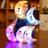 5 colori cuscino luminoso cuscino stella cuscino colorato incandescente bambola luna giocattoli luminosi a led per ragazza regalo di Natale per bambini