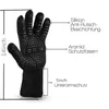 Fingerless handskar 2021 Brand Fashion Solid Kökshandske Värmebeständig grepp Bak BBQ Miova Pothållare Silikon