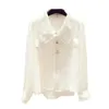 Autumn Women's Tassel Doll Collar Maniche lunghe Camicia Ladies Casual Shirts Blusa Top Blusas A3975 210428