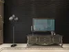 Art3d 50x50 CM Panele ścienne 3D Black Cegła Dźwiękoszczelne do salonu Sypialnia (paczka 12 płytek)
