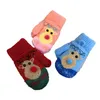 Enfants mitaines gants de mode tricotés garçons accessoires automne hiver mignon bébé filles dessin animé plus velours de Noël chaud 2-5y b9089
