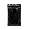 13x24 cm clair noir sans texte OPP en plastique fermeture éclair emballage de détail sac d'affichage pour accessoires de téléphone housse sacs d'emballage