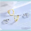 Hoop Jewelryhoop & Hie 100% 925 Sterling Sier Hollow Heart Ear Cuff Clip On Earrings For Women Girl Without Piercing Earings Jewelry Ds7611