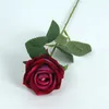 Artificial Rose One Real Touch Roses Flannel Simulated Flower for Wedding Party Home Decoration Flowers