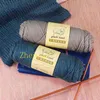 1 pc bolas macias de leite malha de algodão 100g fio por atacado fios por atacado suéter feitos cashmere bebê macio colorido crochê espessa lã y211129