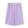 Toppies sommar shorts kvinnor hög midja shorts kort femme solida färg sidofickor casual streetwear 210625