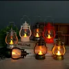 Retro Kerst Olielamp Energiebesparende Holiday Desktop Opknoping Bar Nacht Licht Halloween Decoratieve LED Kleine Thuis Party Retro Oil Lantern