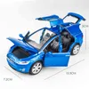 Tesla xtype alumn dzieci 039S Car Diecasting Toy Car 132 Dostawa świąteczne prezenty1486007