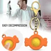 Candy/Flower Shaped Squeeze Simple Dimple Toys Push Bubble Sensory Stress Relief Fidget Early Educational Keychain