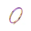 2mm titanium ring fashion rose gold lovers rings mix size 4 to 11