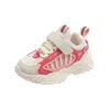 Girls' Shoes Autumn 2021 New Fashion Breathable Mesh Spring and Autumn Children Soft Sole Sneakers Boys Fashion Running Shoes G1025