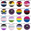 LGBT Pride Key Ring Transgender Gender Fluid Aromantic Genderqueer Pansexual Bisexual Asexual Nonbinary Lipstick Lesbian218E