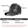 Crocodile Grain Cuir Hommes Casquette Haute Qualité Casquette De Baseball Snapback Chapeau Casual Sports Gorras Réglable Papa Os Chapeaux Masculino AA220304