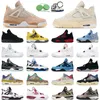 4s retro Sail Basketball Shoes Shimmer hombres mujeres jumpman 4 University Blue White Oreo Red Thunder Cactus Jack Green Glow entrenador para hombre