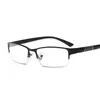 Sunglasses Anti Blue Light Semi Rimless Reading Glasses Square Half Frame Business Male +1.0 +1.5 +2.0 +2.5 +3.0 +3.5+4.0