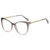 패션 선글라스 프레임 투명한 청색 안경 여성 스퀘어 광학 광학 TR90 금속 컴퓨터 안티 블루 LIGTH Reading9909477