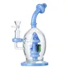 9-Zoll-Pilz-Kugel Duschkopf PERC Perkolator Glas Bong Ball Stil Öl DAB Rigs Einzigartige Bongs Wasserleitungen mit 14mm weiblicher Gelenk 3.5mm dick