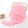 Coral Velvet Dry Hair Bath Towel Microfiber Quick Drying Turban Super Absorbent Women HairCap Wrap with Button WLL538