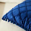 CushionDecorative Pillow Inyahome Nordic Retro Ear Pillow Living Room Sofa Solid Color Tassel Cushion Without Core Bed Big Pillow Waist Back Office Chair 220930