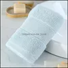 Textiles Home & Garden Highly Face Hand Towel 100% Pure 120G Absorbent Thick Soft Long-Staple Cotton Lightweight Vt1401 Drop Delivery 2021 1