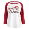 Women's Hoodies & Sweatshirts Womens Long Sleeve Santa Claus Print Round Neck Blouse Loose Tops Casual Cute Holiday Shirt Suitable All Seaso