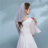 Veli da sposa semplice corto tulle matrimonio un strato con pettine bianco avorio velo per accessori per sposa