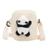 Children's Messenger Torba Pluszowa Plecak Mini Szkoła Podstawowa Torba Na Ramię Boys Girls Cute Panda Cartoon Animal Bags 2020 Nowy