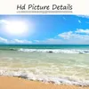 Naturale Blu Spiaggia Tramonto Paesaggio Poster e Stampe Tela Pittura Mediterran Scandinavian Wall Art Picture for Living Room