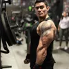 Marca Ginásio Roupas Mens Singlets Bodybuilding Stringer Top Homens de Algodão Fitness Sem Mangas Camisa Muscle Vest Plain Tanktop