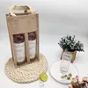 Opbergzakken Rode Wijnfles Houder Covers Jute Gift Champagne Pouch Verpakking Tas Bruiloft Decoratie Wikkelen