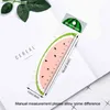 Wooden 15cm Cute Kawaii Fruit Straight Ruler School Office Supplies Cartoon Bookmarks Planner Accessories Student Prize Gift JY0466