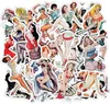 Sexy pin -up meidenstickers voor waterfles laptop skateboard motorcar fiets bagage trolley case decoratie waterdicht3308739