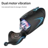 10 Speed ​​Siliconen Masturbator Cup Glans Vibrator Mannelijke Penis Massager Oefening Apparatuur Erotische Volwassen Sex Producten 0216