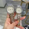 Sukienki miłośnicy mężczyzn Watches Watches Top Mands Diamond Na ręce na rękę Pełne stali nierdzewne Zespół kwarcowy Prezent dla Man240G