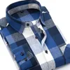 Men's Casual Shirts Spring Autumn Men Long Sleeve Turn-down Collar Camisa,Mixed Color Flannel Cotton Comfortable Cloth