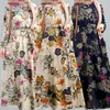 Retro Kwiatowy Maxi Sukienka Damska Jesień Sundress 2021 Zanzea Drukowane Suknie Muzułmańskie Kobiet Przycisk Robe Opasteversized 5XL X0521
