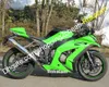 ZX-10R 2011 2012 2013 2014 2015 FAIRING SET FÖR KAWASAKI NINJA ZX10R ZX 10R 11-15 Moto Bodywork Green Parts (formsprutning)