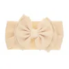 Neonate Big Bow Fasce Doppi strati Elastico Bowknot Fasce per capelli Copricapo Bambini Copricapo Turbante Nodo Bowknot Head Wraps 24 colori KHA664