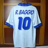 Itália 1994 jerseys retrô roberto baggio casa longe azul branco personalizado nome t shirt de alta qualidade fã jersey homens tee homme 210706