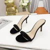 ross 7.5CM heel shining bling women lady summer sandal slipper shoes party beach wear GR3030