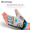 Coolchange الدراجات نصف فنجر رجل المرأة الصيف الرياضة صدمات دراجة هلام mtb دراجة قفازات guantes ciclismo