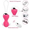 NXY Uova Kegel Balls Uovo vibrante Vibratore Giocattoli del sesso per donna Controllo remoto Esercizio stretto vaginale Ben Wa Geisha Muscle Shrink 1209